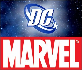 DC Marvel logos