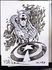 Captain America sketch by Todd Nauck