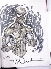 Spider-Man sketch by Todd Nauck