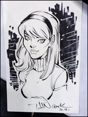 Gwen Stacy sketch by Todd Nauck