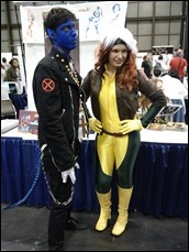 Nightcrawler and Rogue cosplay