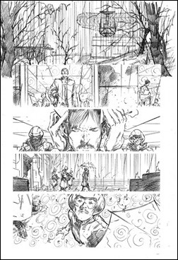 Harbinger #11 Preview 4 - Hairsine pencils