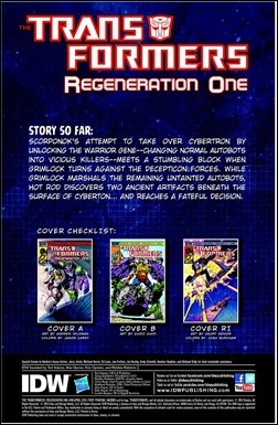 Transformers Regeneration One #90 Preview 1