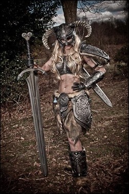 Tabitha Lyons as a Skyrim Dragonborn