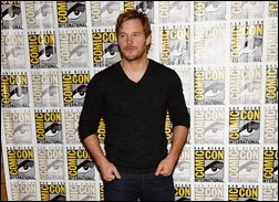 SAN DIEGO, CA - JULY 20:  Actor Chris Pratt attends Marvel Studios' "Thor: The Dark World", "Captain America: The Winter Soldier" and "Guardians of The Galaxy" during Comic-Con International 2013 at Hilton San Diego Bayfront Hotel on July 20, 2013 in San Diego, California.  (Photo by Ethan Miller/Getty Images)