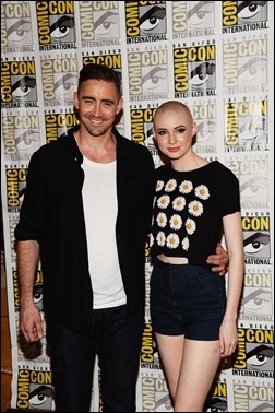 SAN DIEGO, CA - JULY 20:  Actors Lee Pace and Karen Gillan attends Marvel Studios' "Thor: The Dark World", "Captain America: The Winter Soldier" and "Guardians of The Galaxy" during Comic-Con International 2013 at Hilton San Diego Bayfront Hotel on July 20, 2013 in San Diego, California.  (Photo by Ethan Miller/Getty Images)