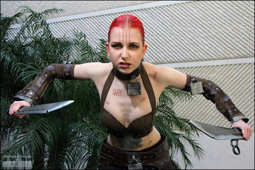 Stacey Rebecca as Zsasz (Arkham City) (Photo by FirstPerson Shooter)