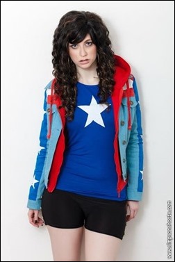 Stacey Rebecca as Miss America (Young Avengers) (Photo by Andrew Simpson)