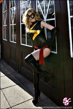 Stacey Rebecca as Ms. Marvel (Photo by Simon Trussell Photography)