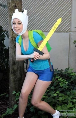 Stacey Rebecca as Finn from Adventure Time (Photo by FirstPerson Shooter)