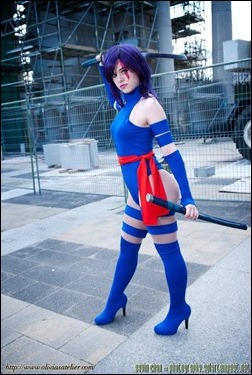 Olivia Ward as Psylocke (Photo by Kevin Chan/SolarTempest)