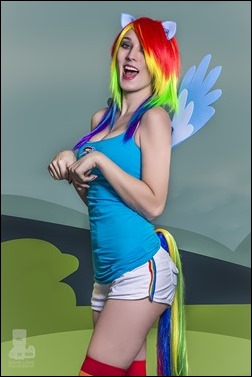 Jenifer Ann as Rainbow Dash (Photo by David Love Photography)