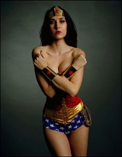 Jenifer Ann as Wonder Woman (Three Muses Clothing)