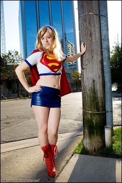 Olivia Ward as Supergirl (Linda Danvers) (Photo by Stillvisions)