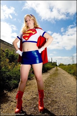 Olivia Ward as Supergirl (Linda Danvers) (Photo by Stillvisions)