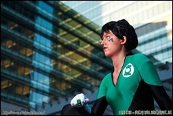 Olivia Ward as Green Lantern Soranik Natu (Photo by Kevin Chan/SolarTempest)