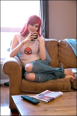 Lossien as Mary Jane Watson (Photo by Merc Media)