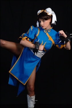 Abby Dark Star as Chun-Li from Street Fighter (Photo by Jimmy Duggan)
