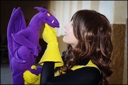 Neferet as Kitty Pryde & Lockheed (Photo by Sebastian Gambolati)