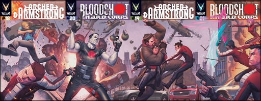 Bloodshot and H.A.R.D. Corps #20 Cover -Interlocking Pullbox Variant