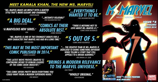 Ms. Marvel #2 Critical Acclaim