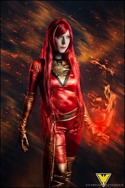 Romi Lia as Jean Grey (Dark Phoenix - X-Men) (Photo by Estampida Fotografia)