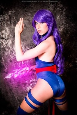 Romi Lia as Psylocke - costume by Lilia Lemoine (Photo by Fernando Brischetto)