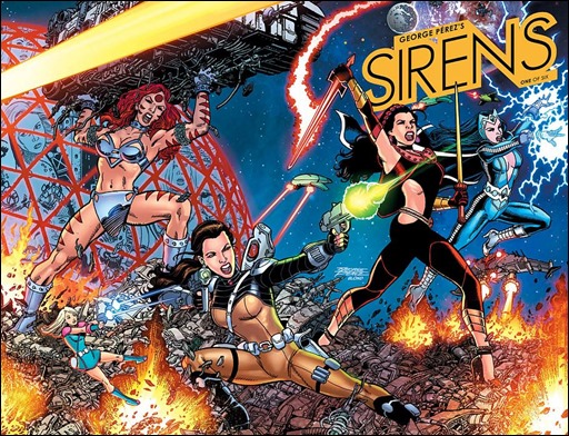 GEORGE PÉREZ'S SIRENS #1 Wraparound Cover A by George Pérez