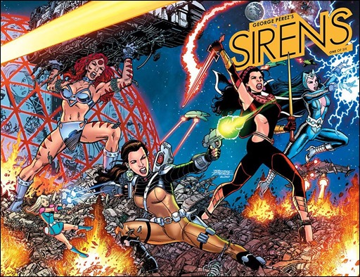 GEORGE PÉREZ'S SIRENS #1 Wraparound Cover A by George Pérez