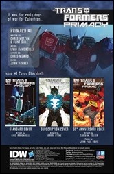 Transformers: Primacy #1 Preview 1