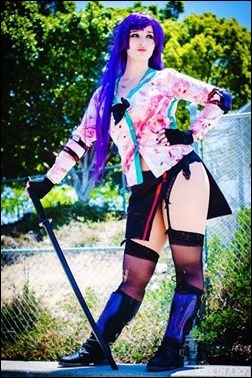 Alexandria the Red as Saeko Busujima (Photo by York in a Box)