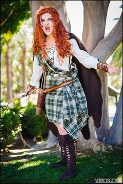 Alexandria the Red as Warrior Merida (Photo by York In A Box)