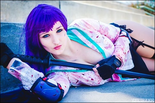 Alexandria the Red as Saeko Busujima (Photo by York in a Box)