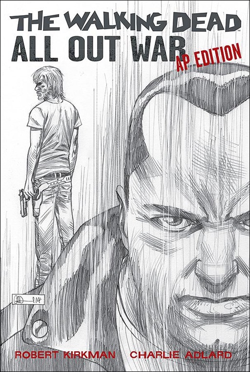 The Walking Dead: All Out War Artist Proof Edition Cover