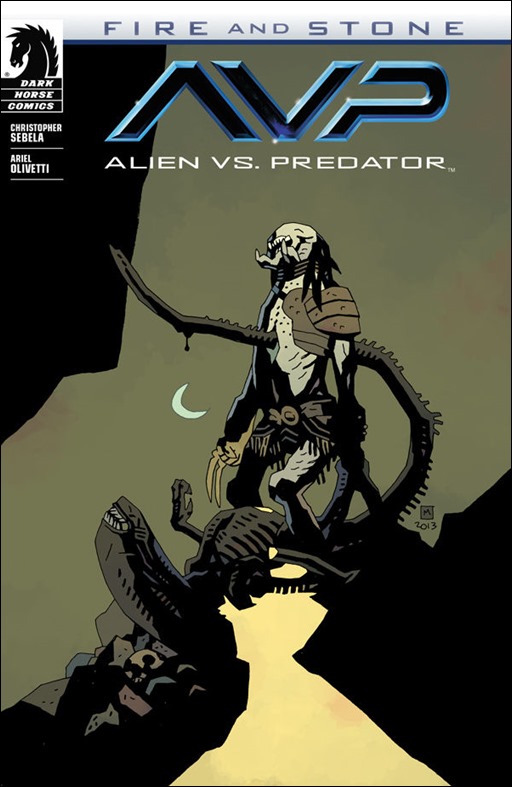 ALIEN VS. PREDATOR: FIRE AND STONE #1 - Mignola Variant Cover