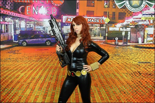 Jerikandra Cosplay as Black Widow (Photo by Bobby Dee Grant)