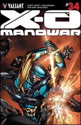 X-O Manowar #34 Cover - Guice Variant
