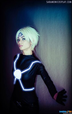 Sara Moni as Lady Havok (Photo by Laughing Koi Productions)