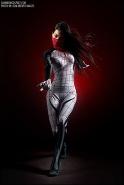 Sara Moni as Silk (Photo by Ron Brewer Images)