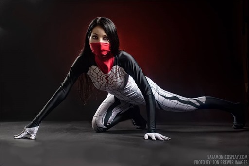 Sara Moni as Silk (Photo by Ron Brewer Images)