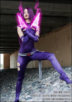 Sara Moni as Dark Angel Saga Psylocke (Photo by Ekliptik Mirror Photographiks) edit by Vincent Gonzalez
