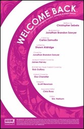Welcome Back #1 Preview 1