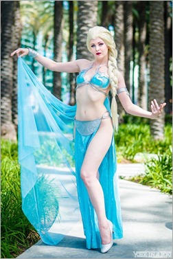 Maid of Might as Slave Leia Elsa (Photo by York In A Box)