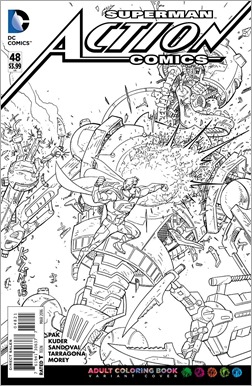 Action Comics #48 Adult Coloring Book Variant