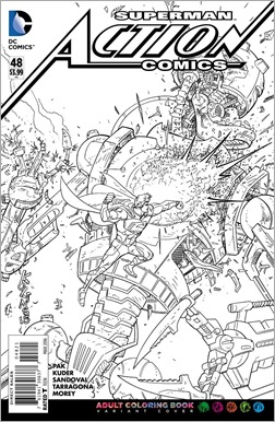 Action Comics #48 Adult Coloring Book Variant