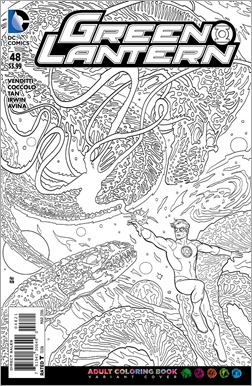 Green Lantern #48 Adult Coloring Book Variant