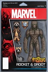 Rocket Raccoon & Groot #1 Cover - Christopher Action Figure Variant