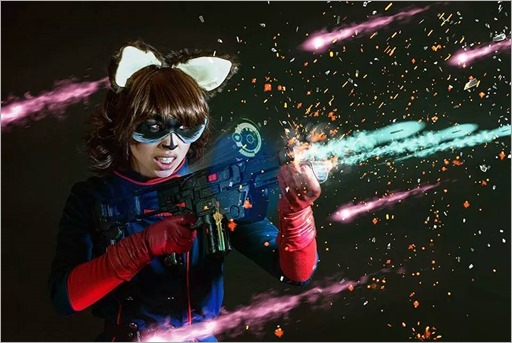 Vanessa Wedge as Rocket Raccoon Marvel vs Capcom 3 version (Photo by Adam Woz)