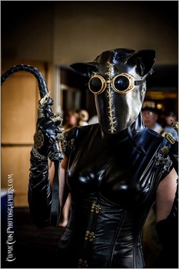DC Doll as Steampunk Catwoman (Photo by Jon Woodbury Photography ComicCon Photographers)