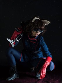 Vanessa Wedge as Rocket Raccoon Marvel vs Capcom 3 version (Photo by Adam Woz)